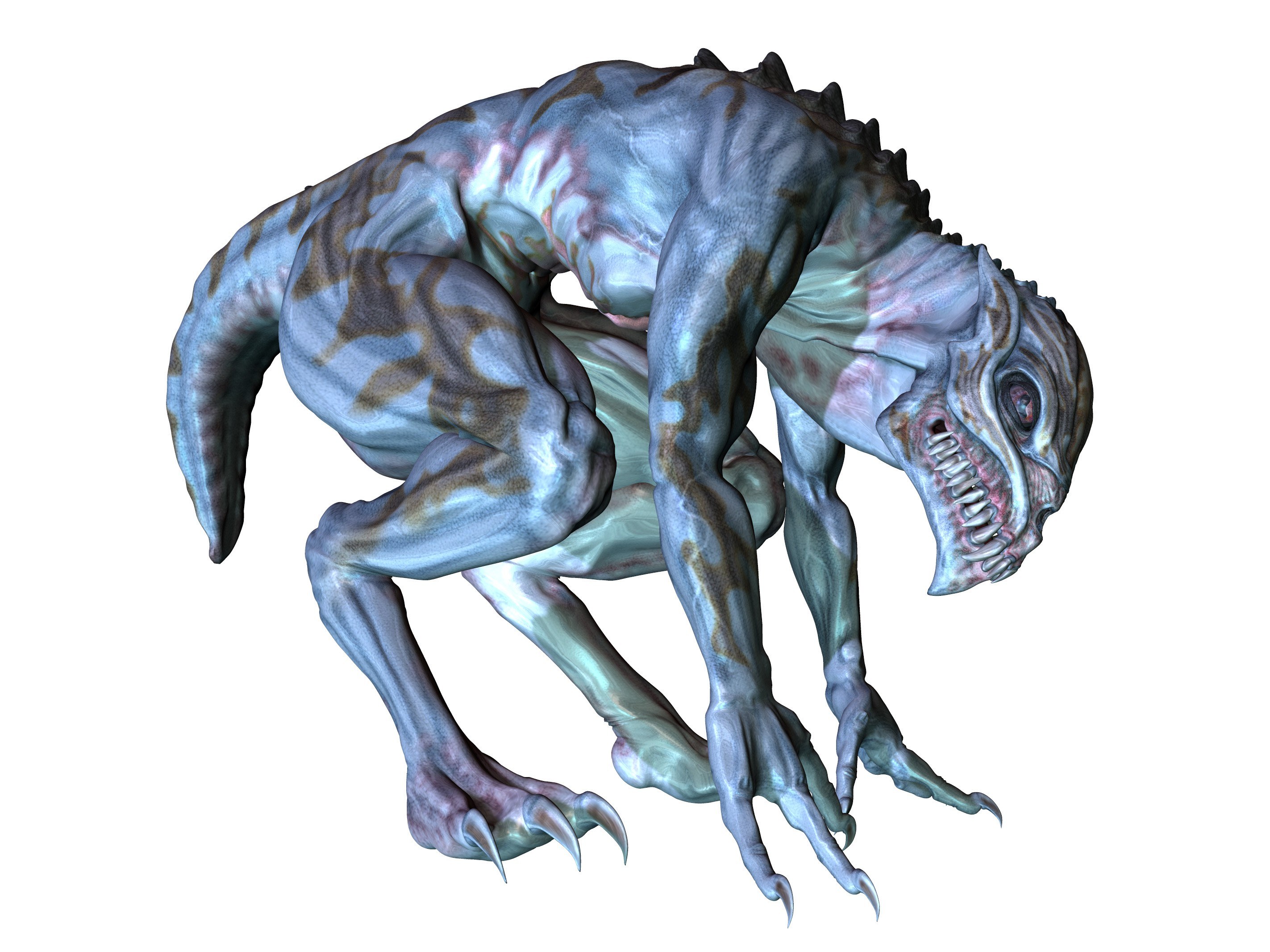 alien creature with sharp claws