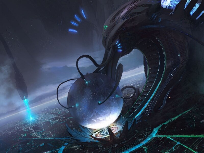 Alien Creature with Sphere