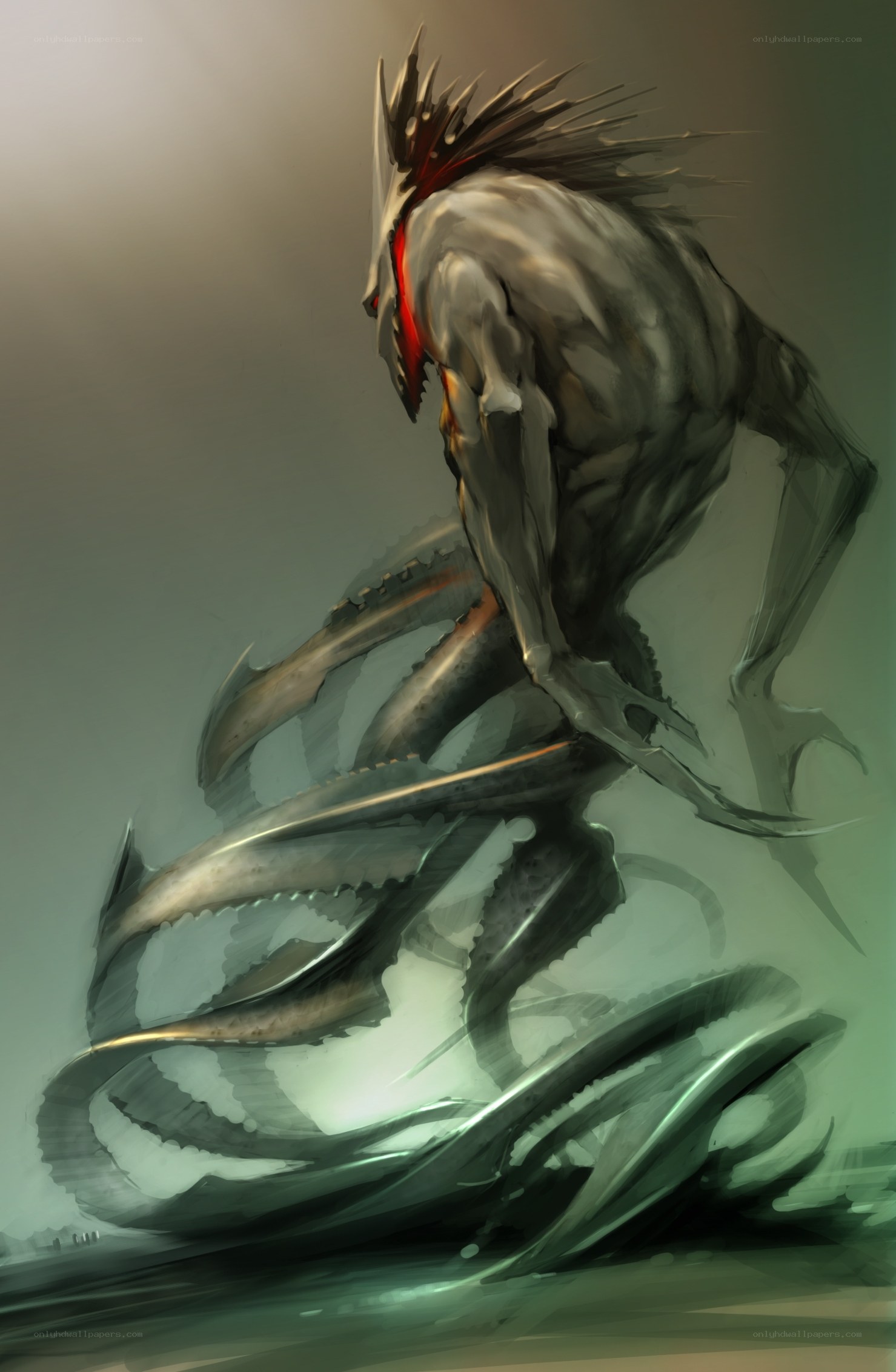 alien creature with tentacles