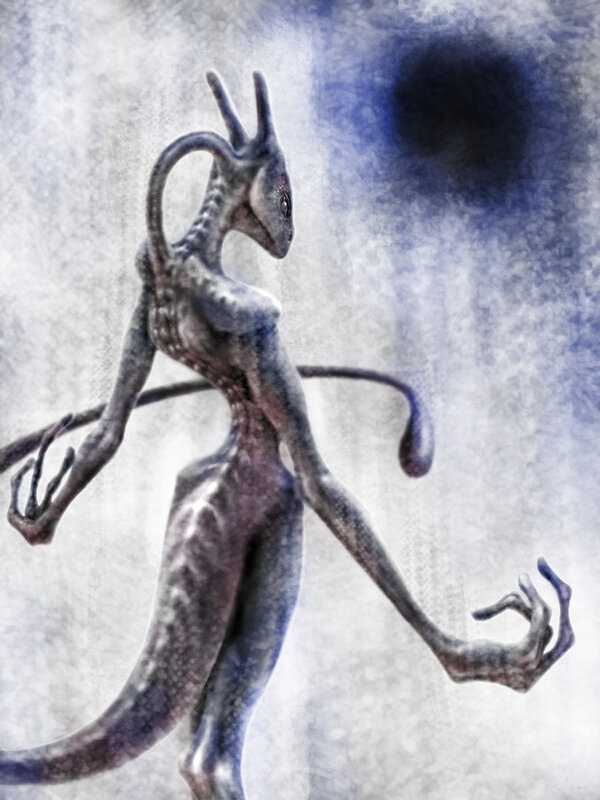 alien creature with tentacles