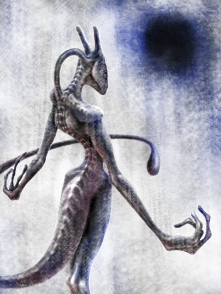 alien creature with tentacles