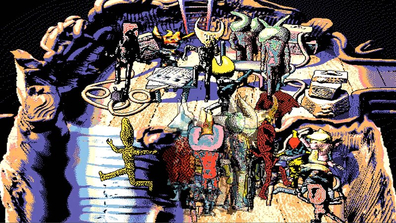 Alien Creatures in Cave