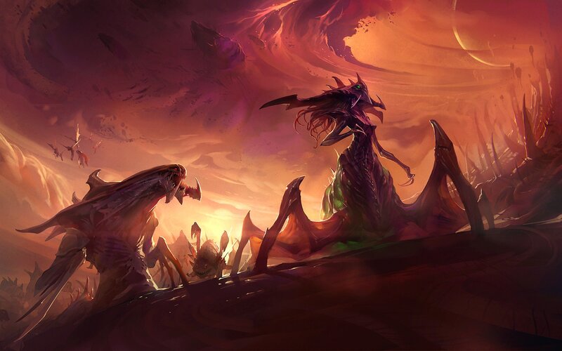 Alien Creatures in Desert
