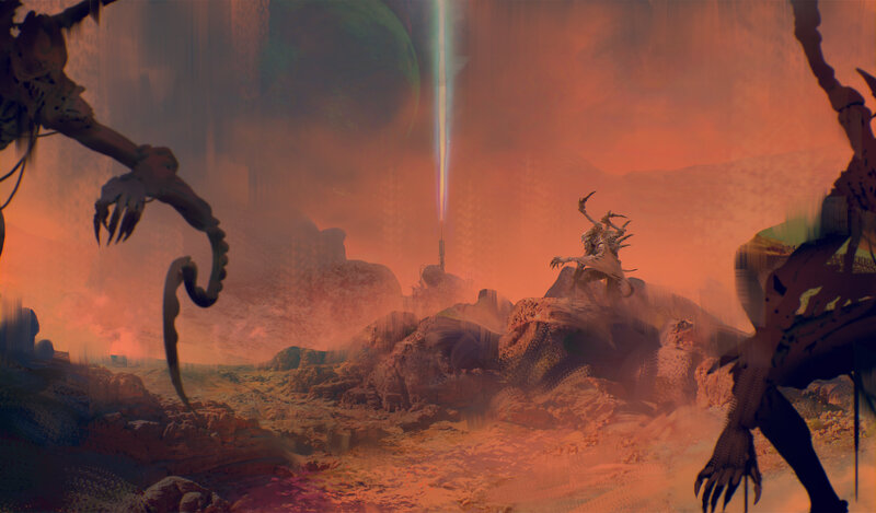 Alien Creatures on Alien Planet — Orange