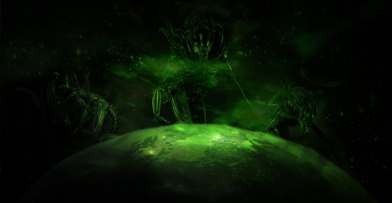 Alien Creatures on Planet