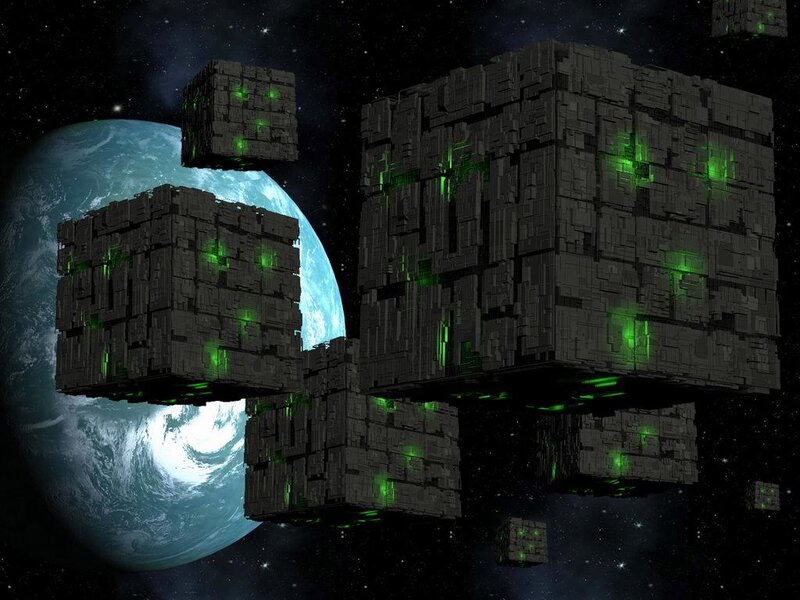 alien cubes in space