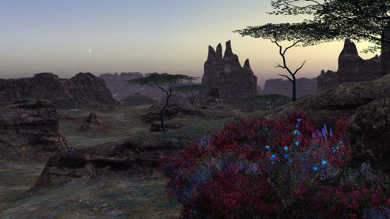 alien desert landscape