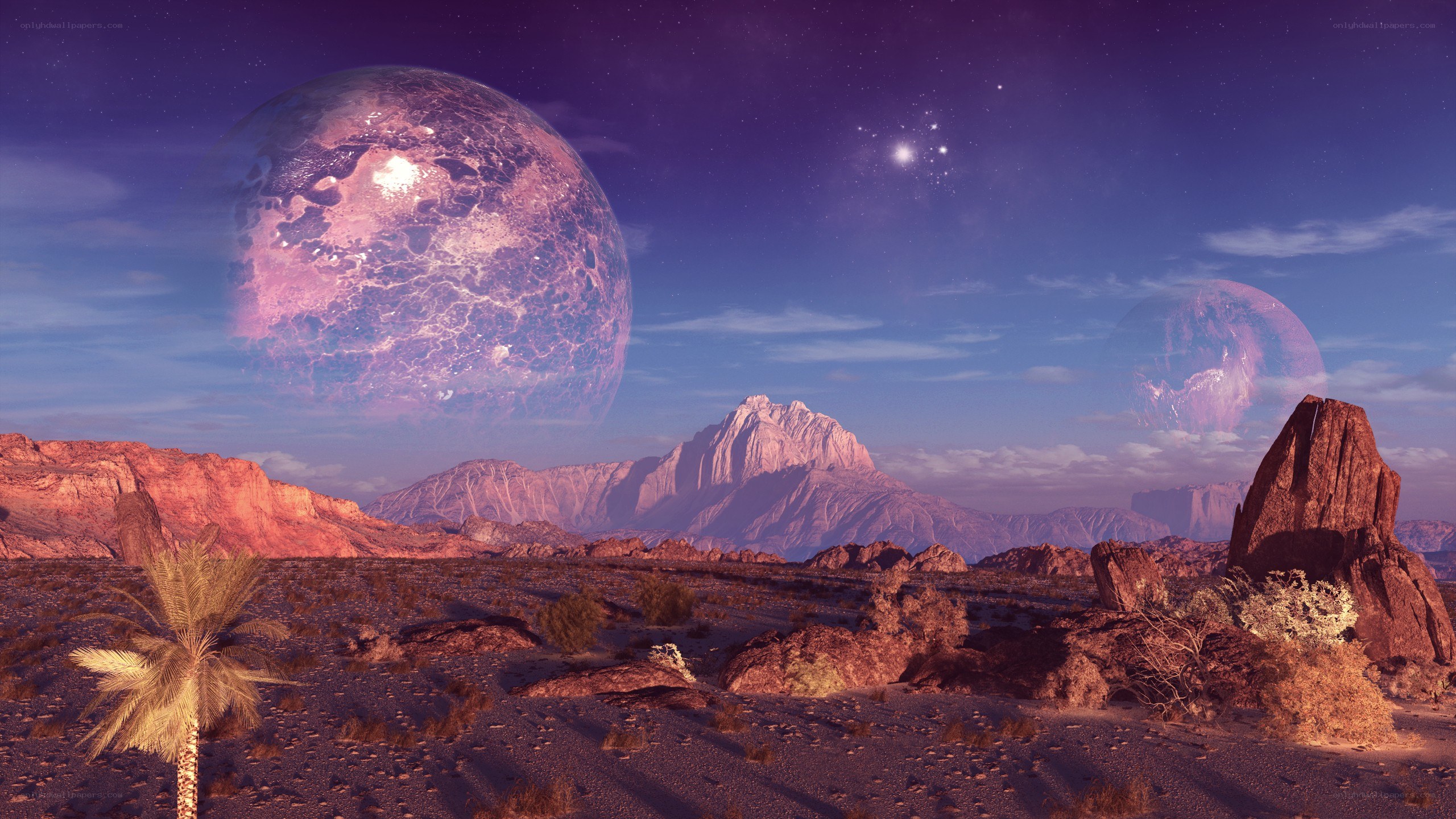alien desert landscape