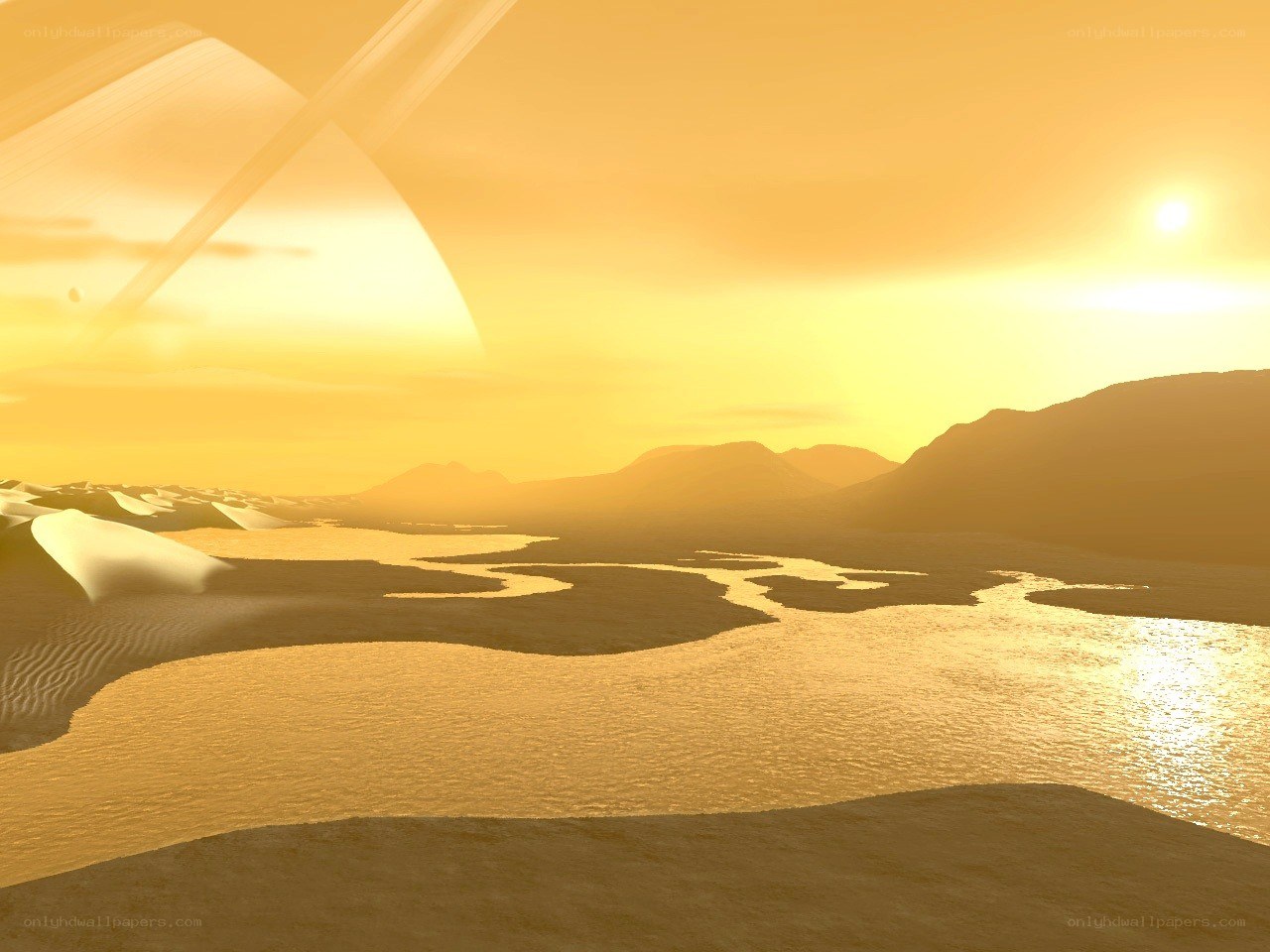alien desert landscape