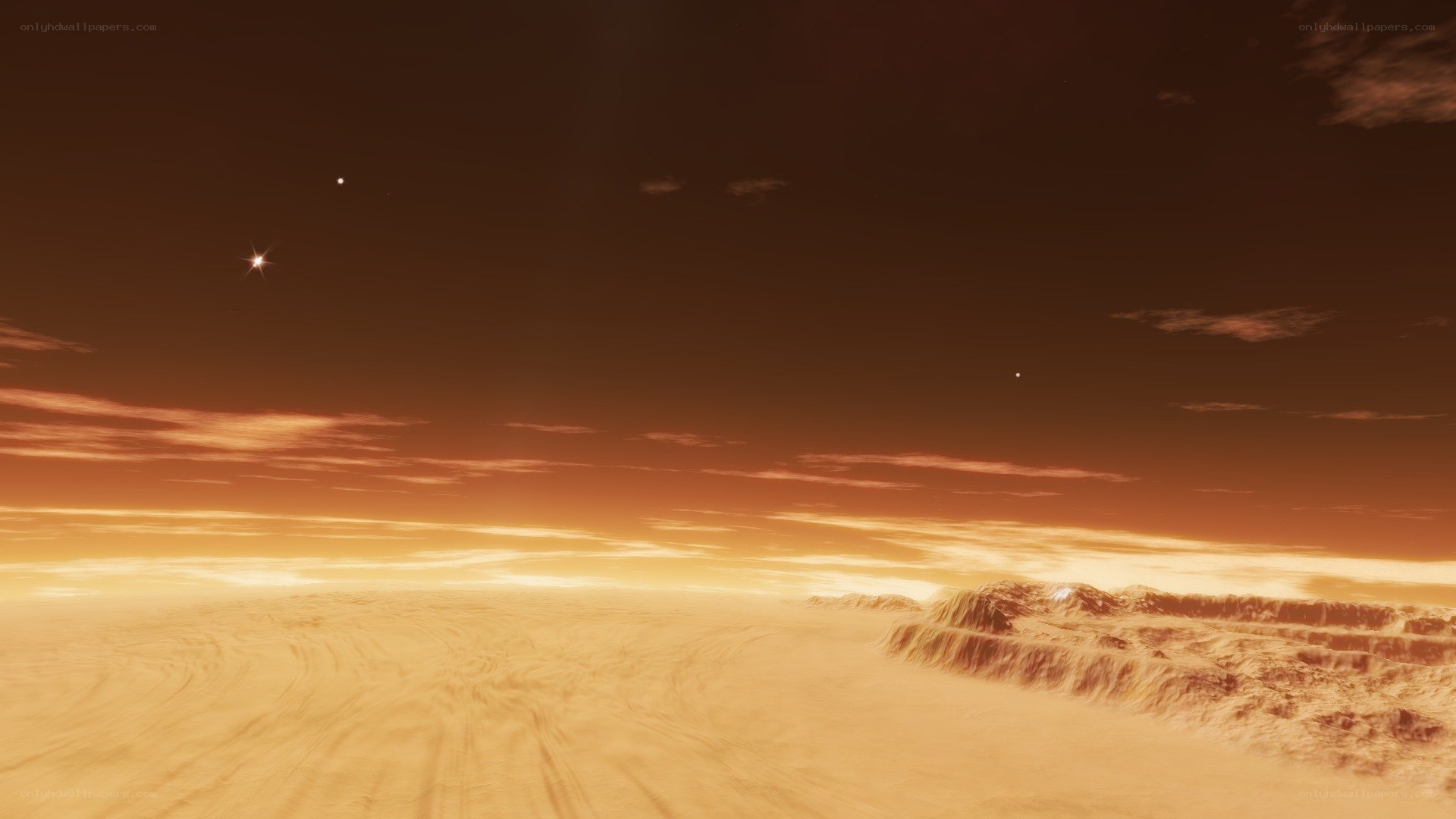 alien desert landscape