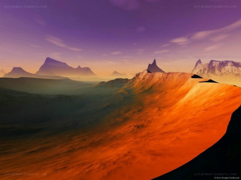 alien desert landscape