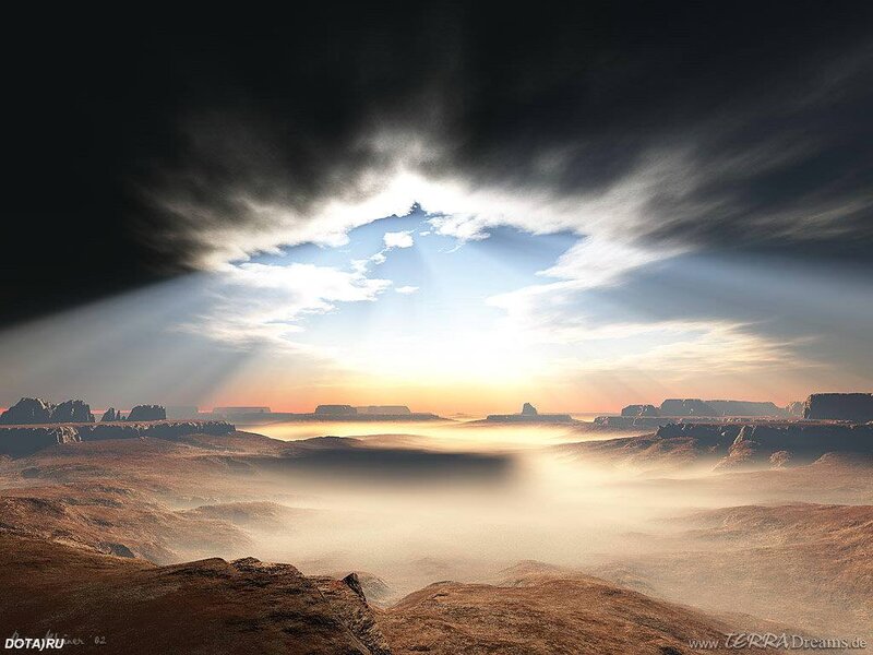Alien Desert Landscape — Brown