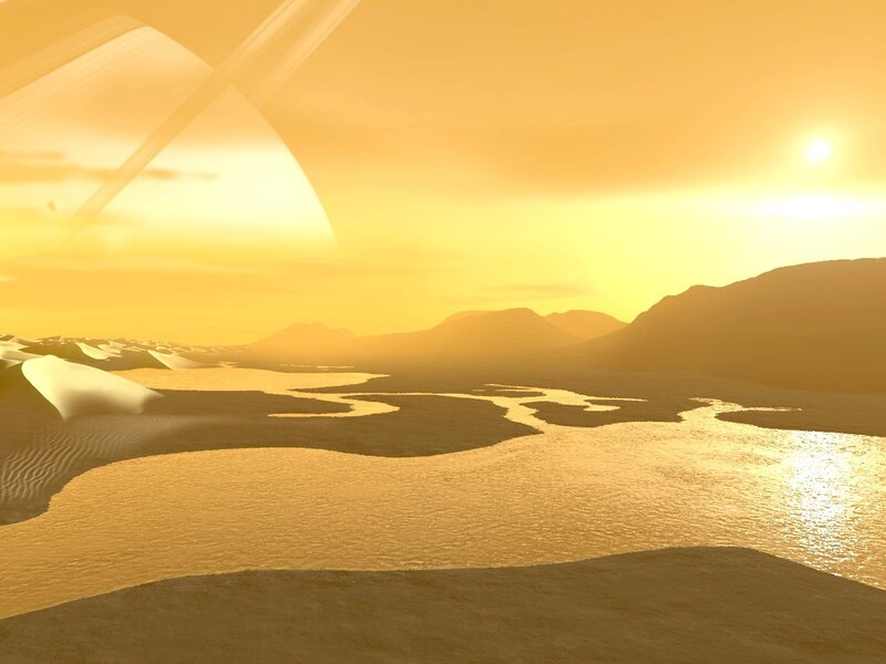 Alien Desert Landscape — Yellow