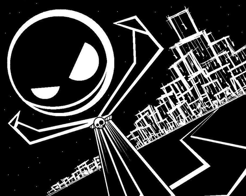 Alien Destroying City