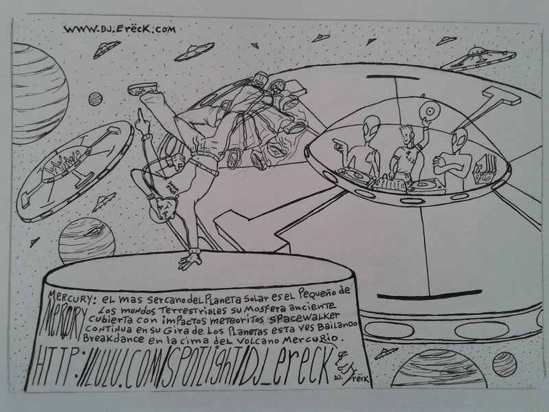 Alien DJ Party in Space