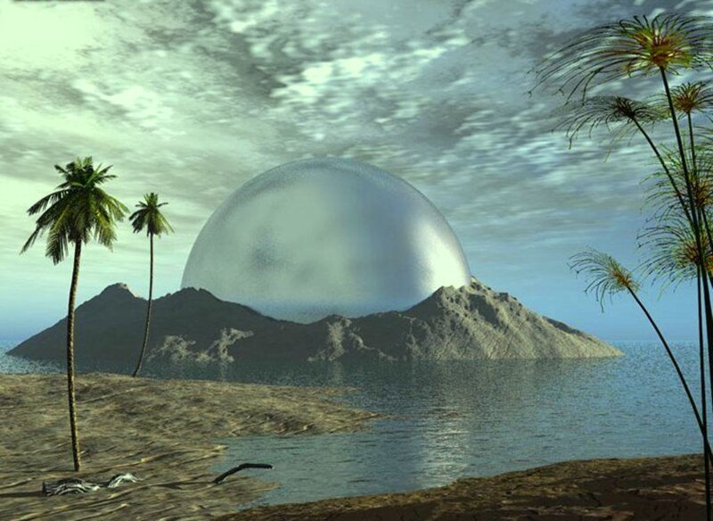 Alien Dome on Island