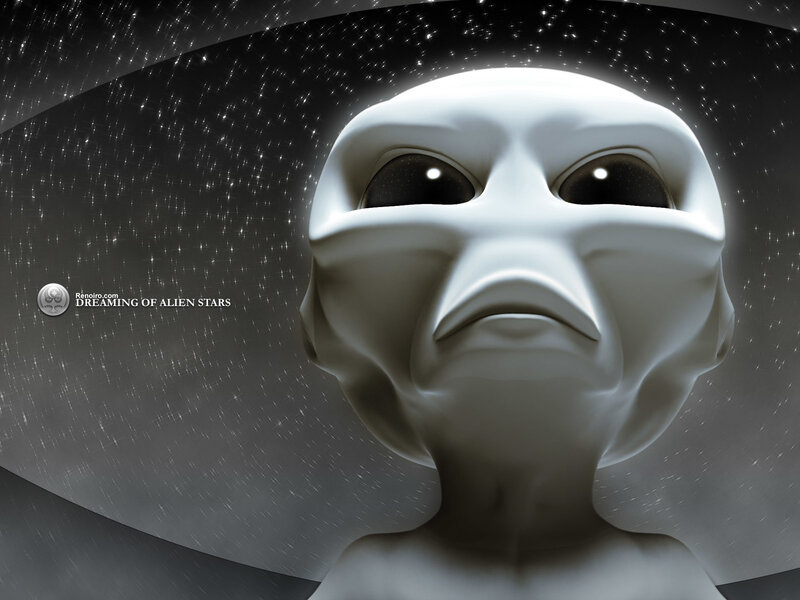 alien dreaming of stars