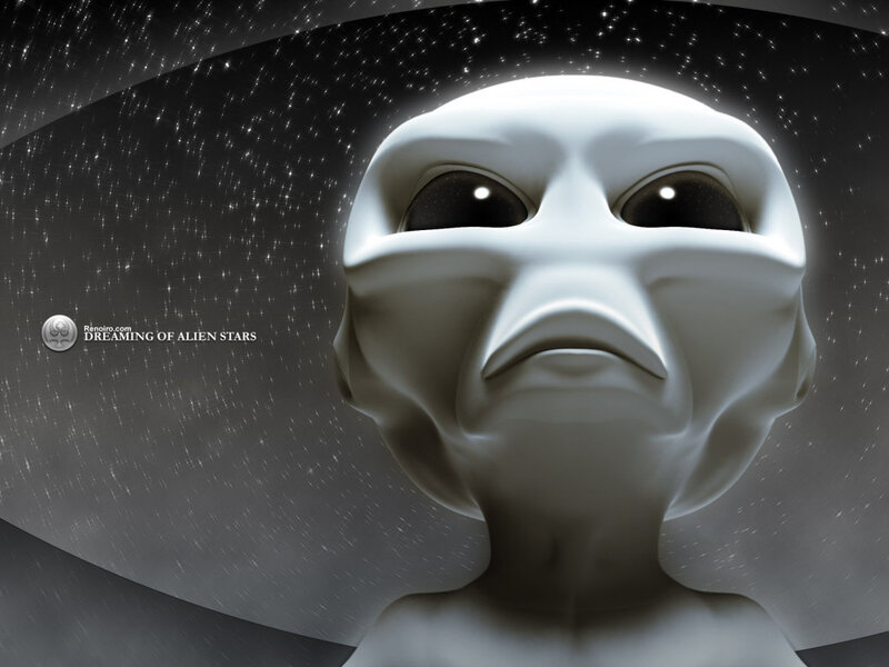 alien dreaming of stars