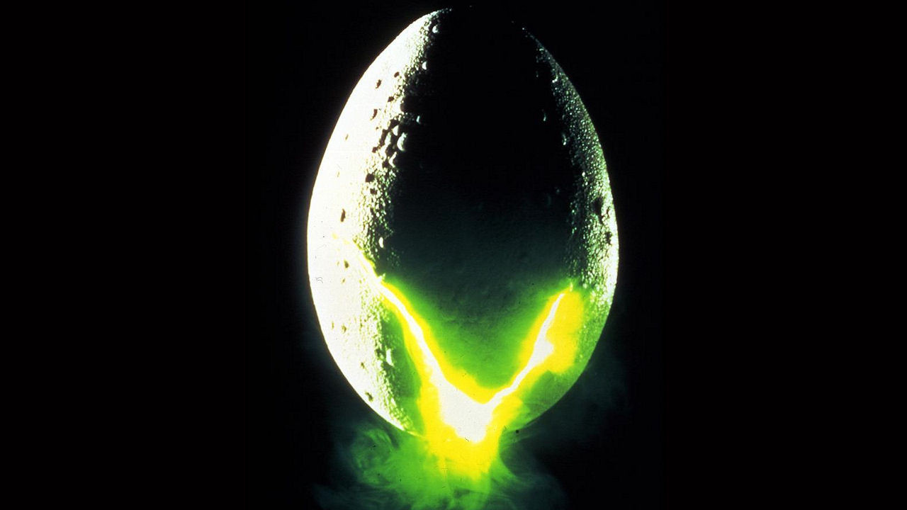 Alien egg hatching