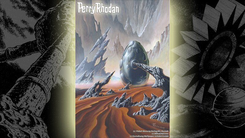 Alien Egg on Alien Planet — Orange
