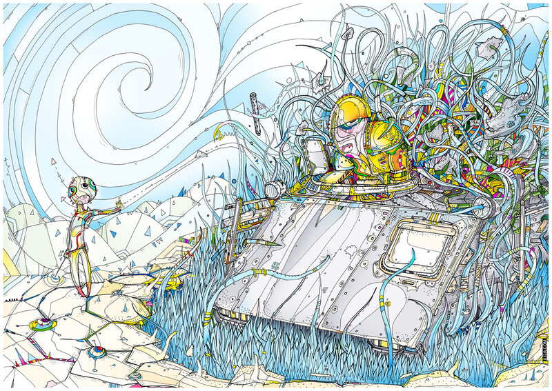 alien encounter on alien planet