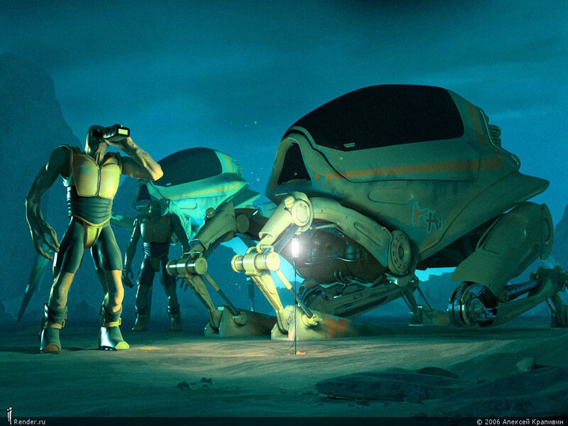 Alien Explorers on Alien Planet