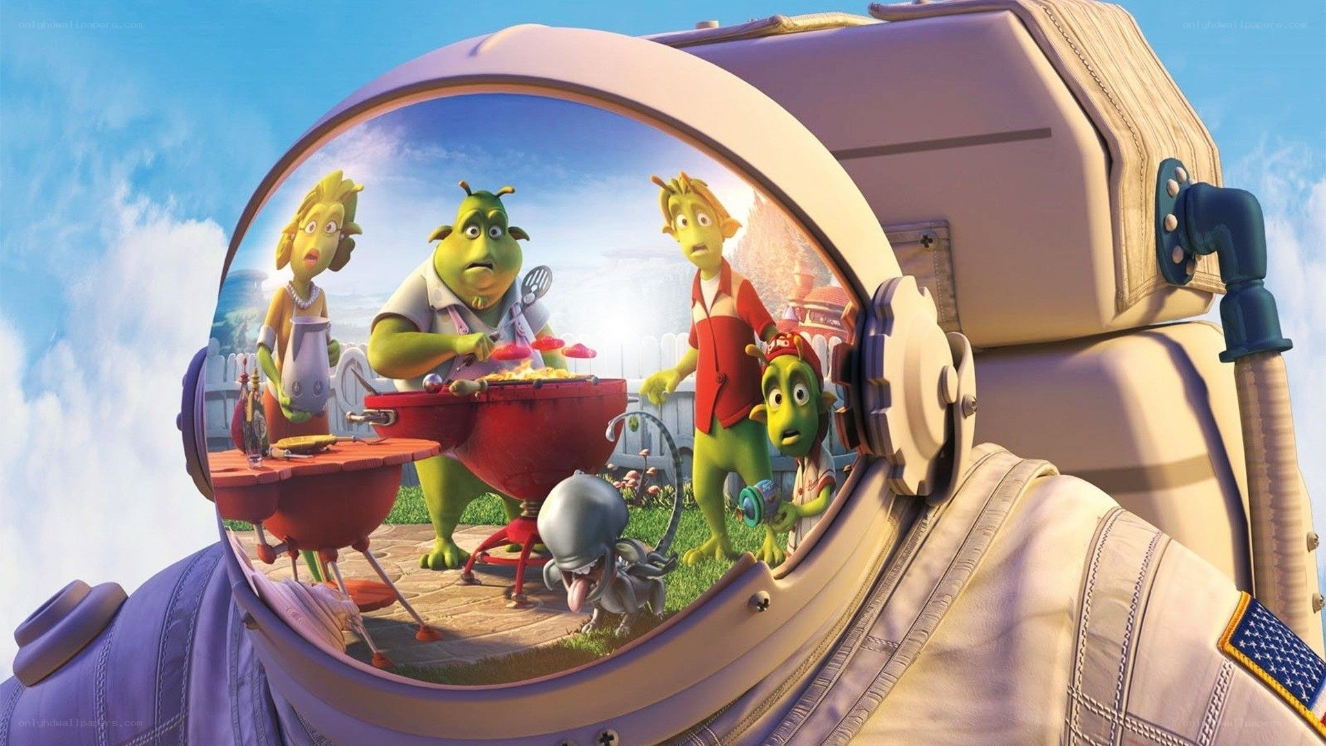 alien family barbecue