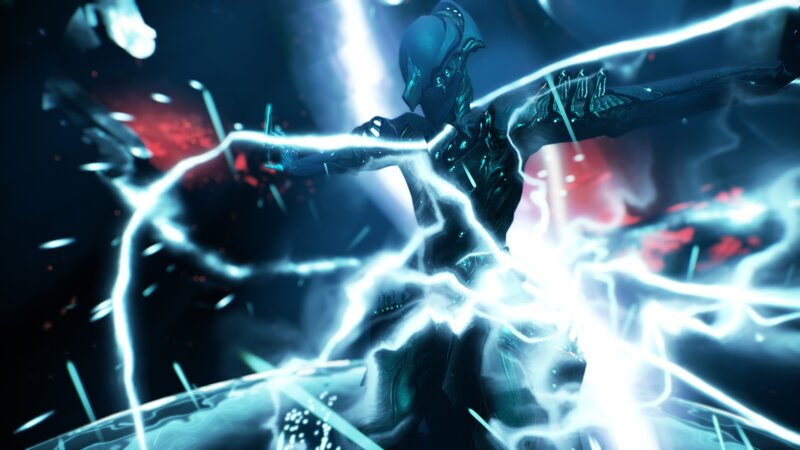 Alien Figure with Lightning