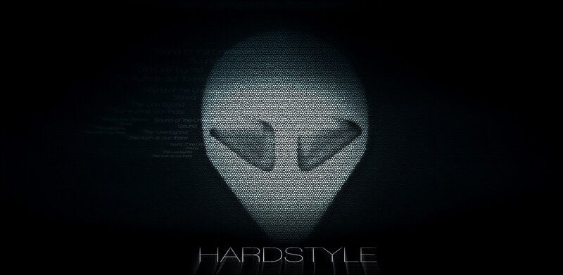 Alien figure with text