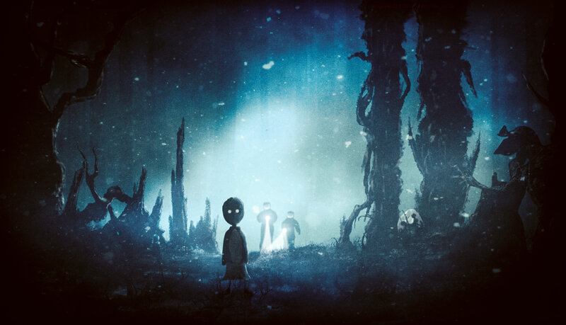 Alien Figures in Forest