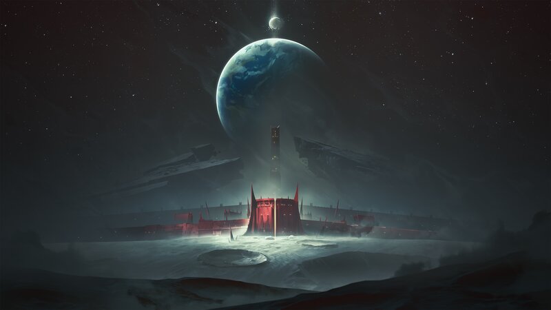 Alien Fortress on Moon