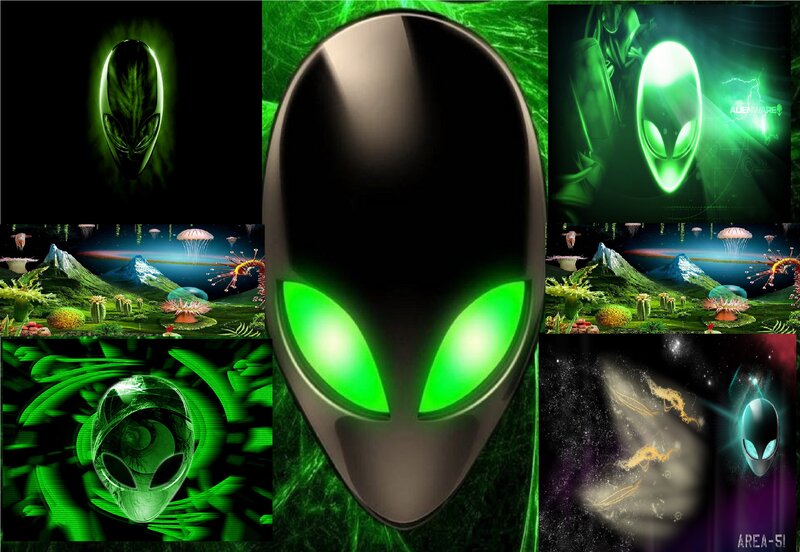 Alien Head Collage