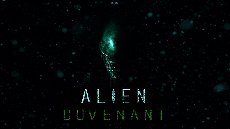 Alien Head in Dark Space