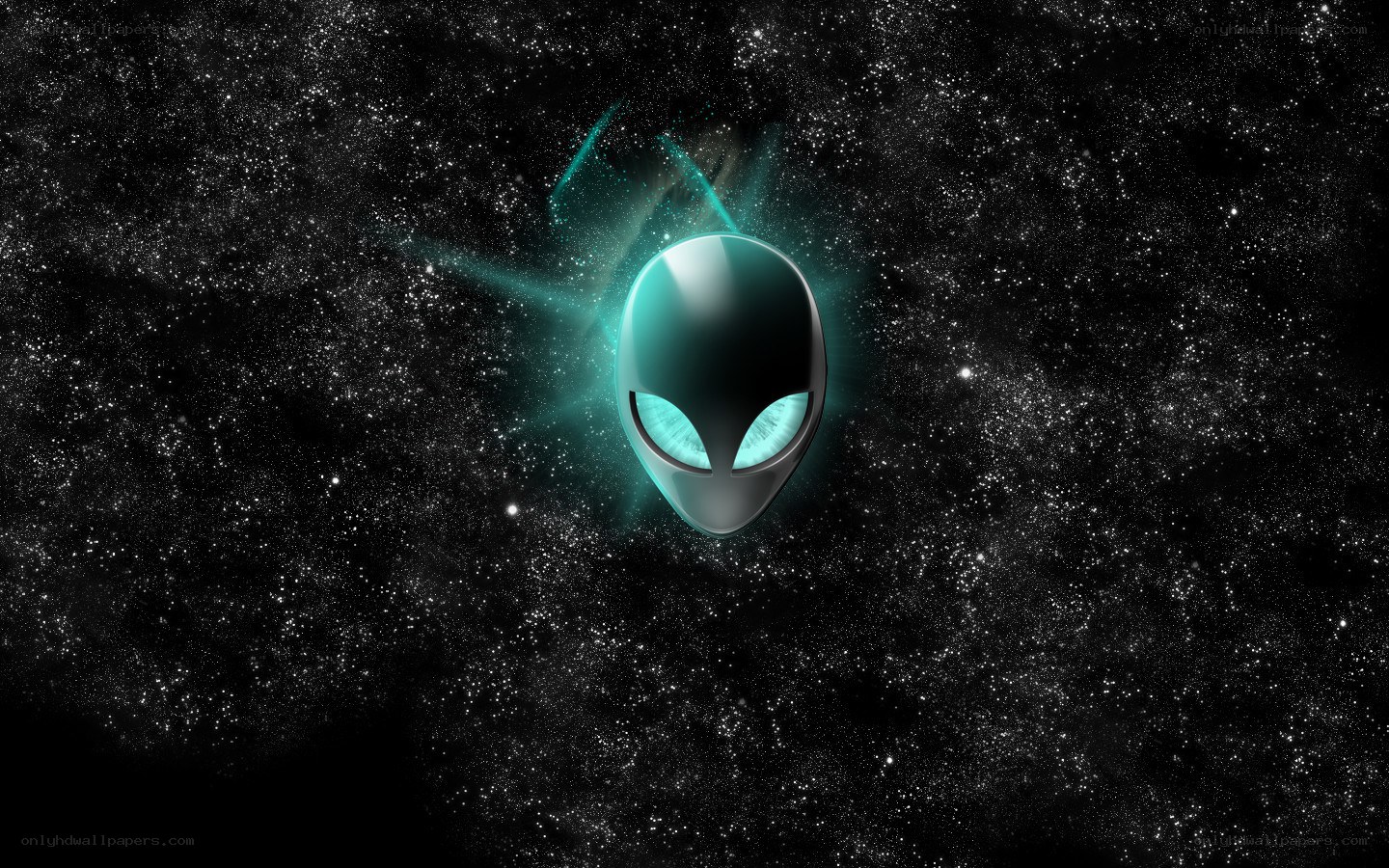 alien head in space