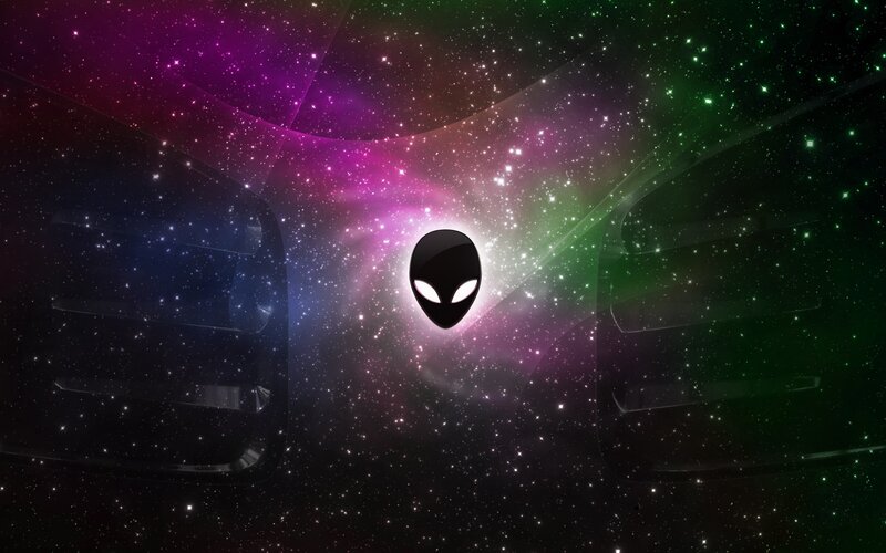 Alien Head in Space — Purple, Cosmic