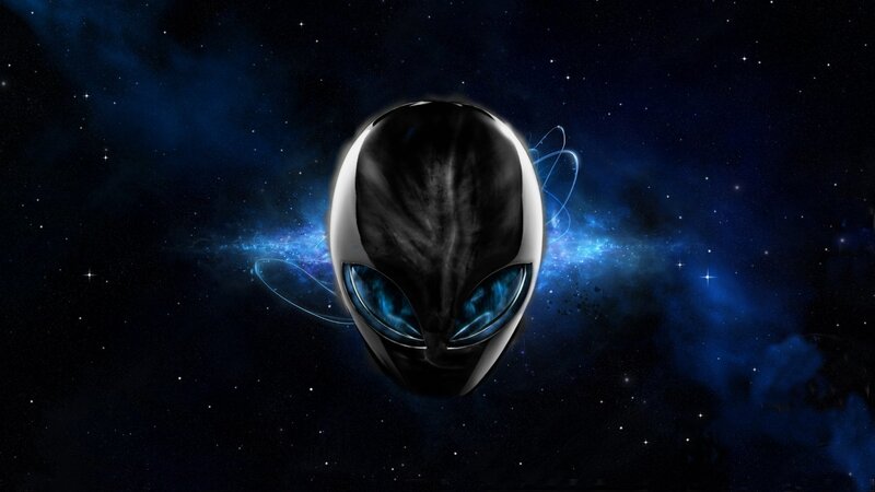 alien head in space
