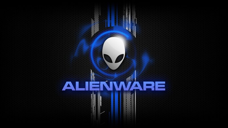 Alien Head Logo — Black, Technological, Digital Art, Blue Light