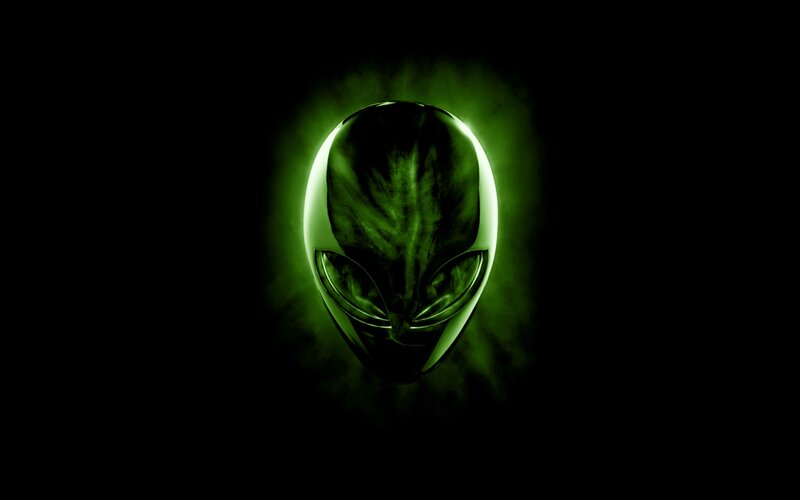 Alien Head Logo — Black