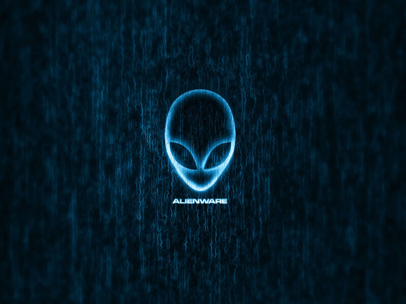 Alien Head Logo — Blue, Dark