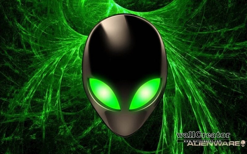 Alien Head Logo — Green