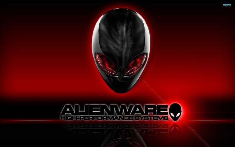 Alien Head Logo — Red, Dramatic, Digital Art