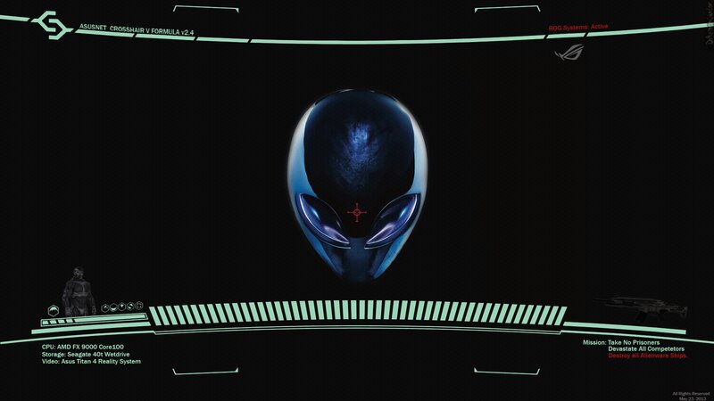 Alien Head on Screen