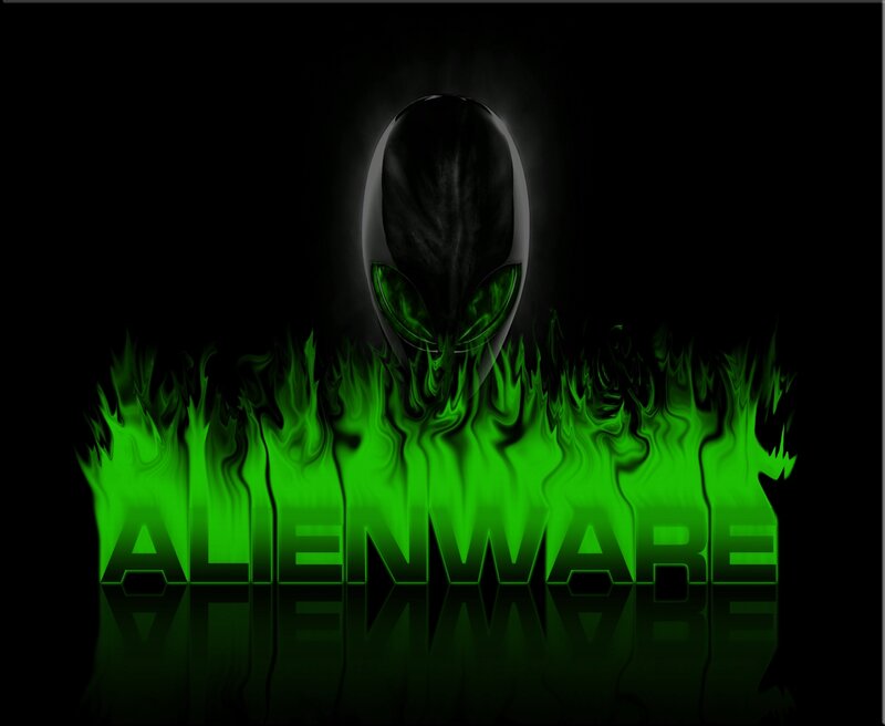 Alien Head with Flames