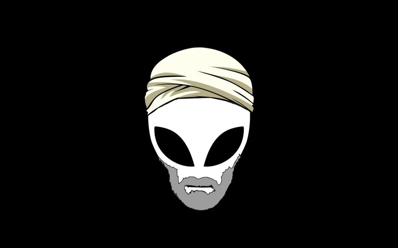 alien head with turban