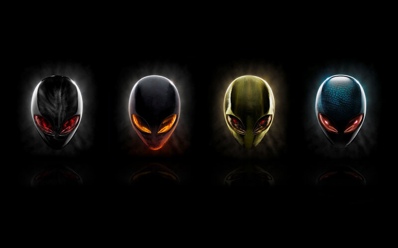 Alien Heads in a Row