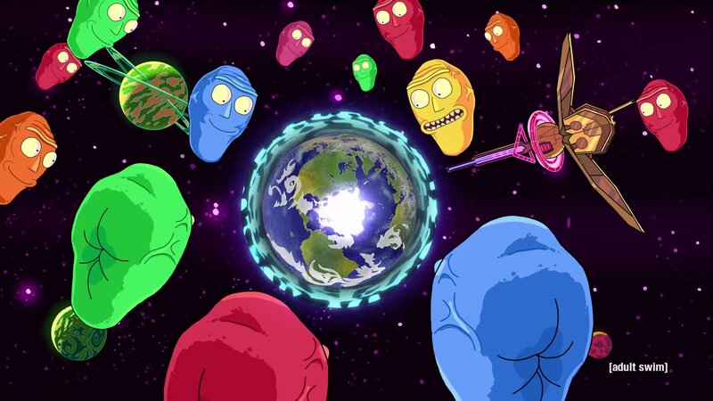 Alien Heads in Space