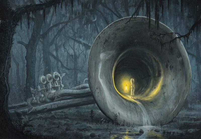 Alien Holding Lantern