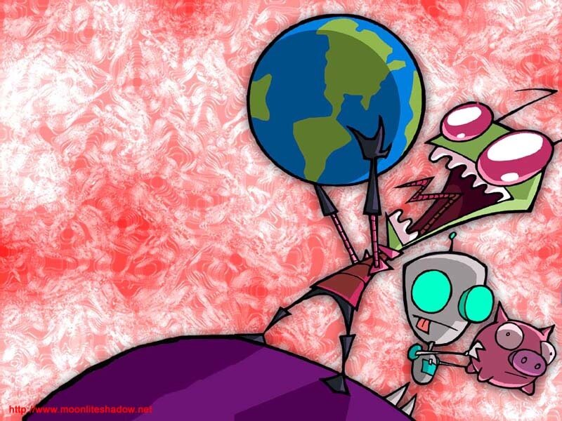 Alien Holding Planet — Red
