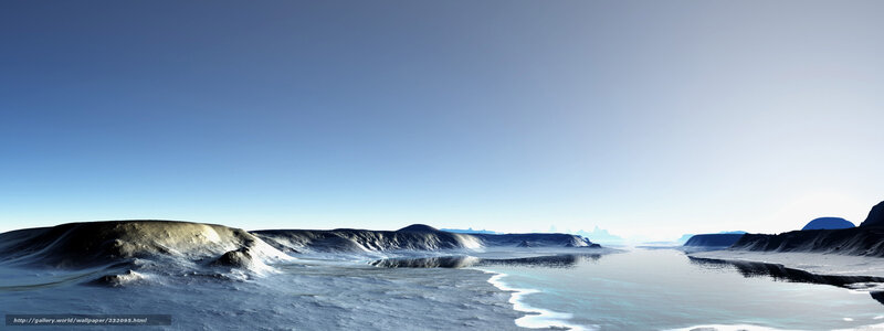alien icy landscape