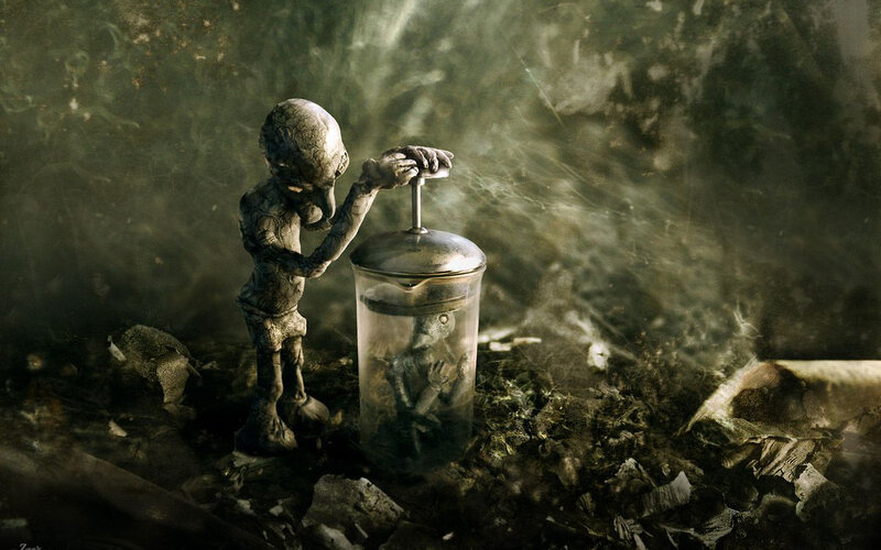alien in a jar experiment